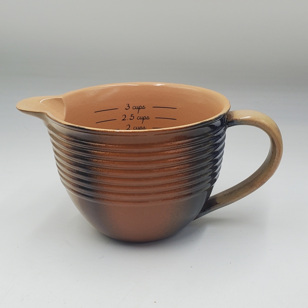 Large 3 Cup Stoneware Measuring Cup - Teleflora Gift, Measurements Inside Cup